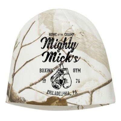 Mighty Micks Boxing Gym Vintage Sports Black Kati - Camo Knit Beanie