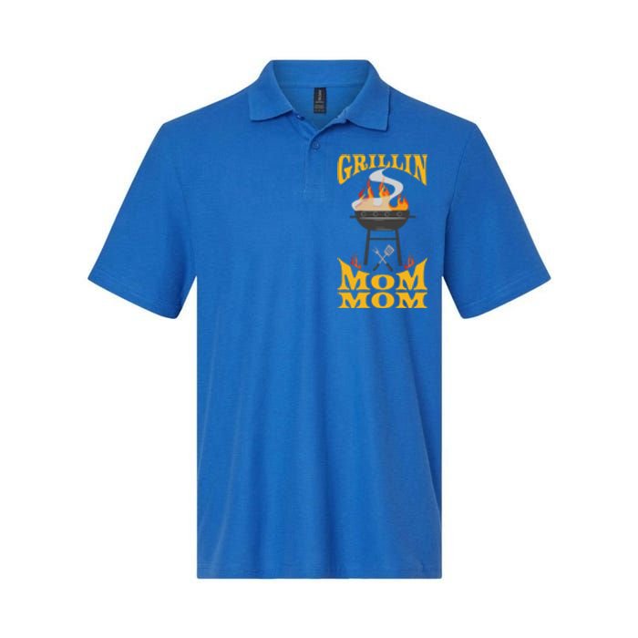 Mom Mom Bbq Grill Smoker And Barbecue Chef Gift Softstyle Adult Sport Polo