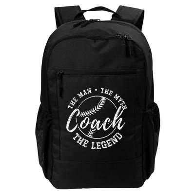 Man Myth Baseball Coach Legend Funny Baseball Coach Backpack