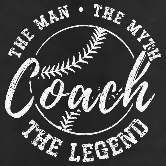 Man Myth Baseball Coach Legend Funny Baseball Coach 25L Jumbo Tote