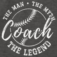 Man Myth Baseball Coach Legend Funny Baseball Coach Vector Backpack