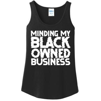 Minding My Black Owned Business Ladies Essential Tank