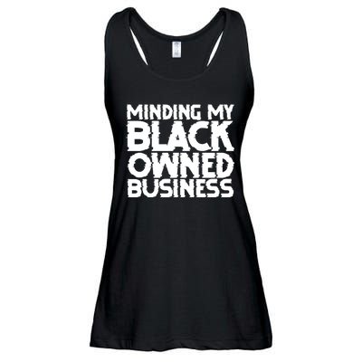 Minding My Black Owned Business Ladies Essential Flowy Tank