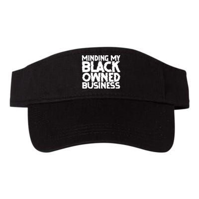 Minding My Black Owned Business Valucap Bio-Washed Visor