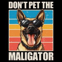 Malinois Maligator Belgian Malinois Cooling Performance Crew T-Shirt