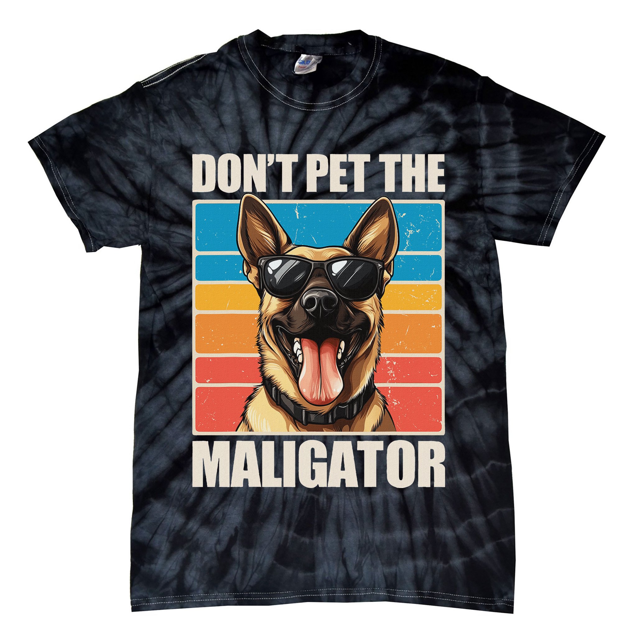 Malinois Maligator Belgian Malinois Tie-Dye T-Shirt