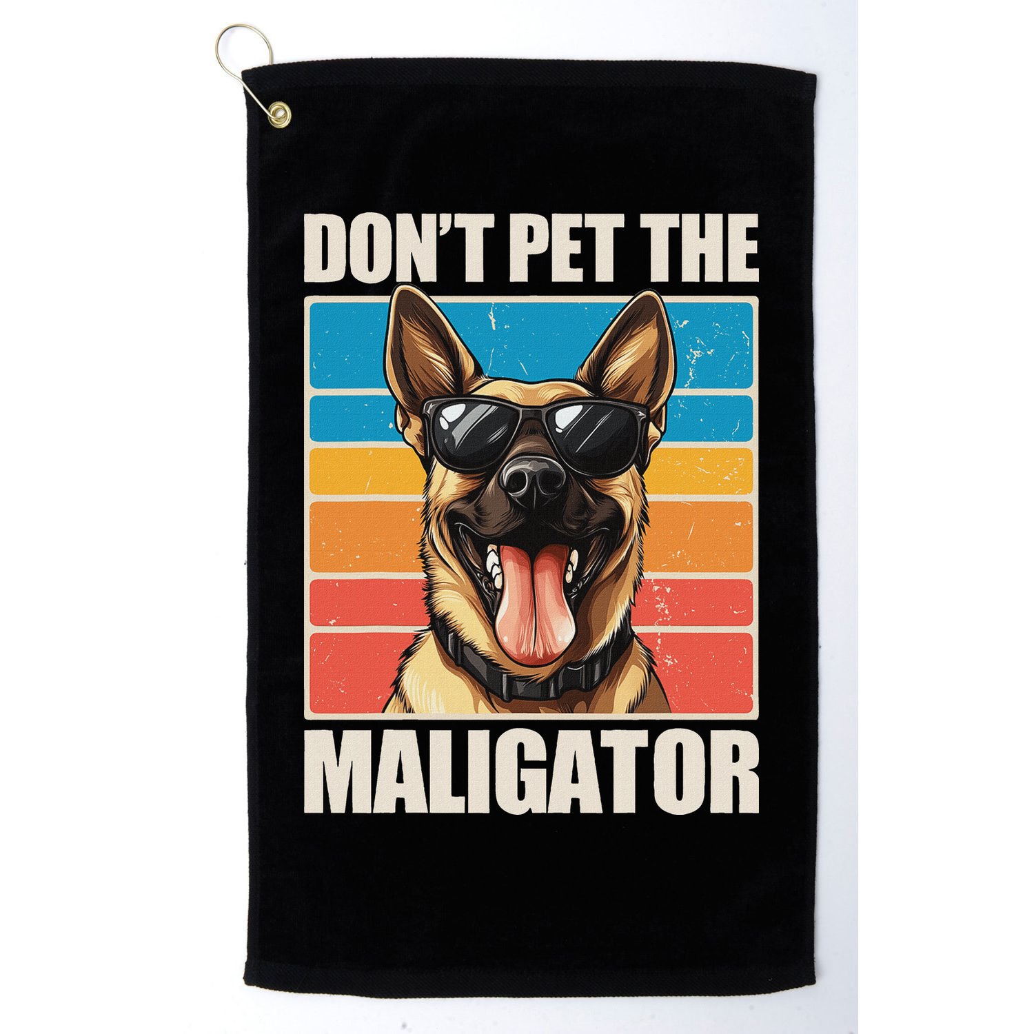 Malinois Maligator Belgian Malinois Golf Towel