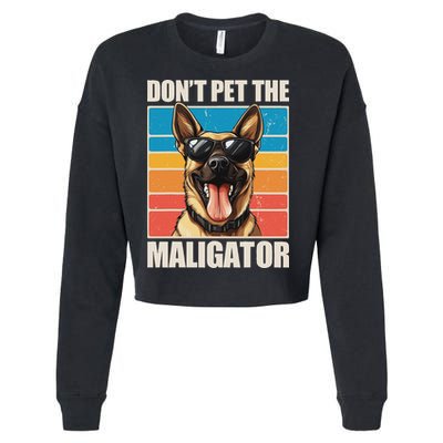 Malinois Maligator Belgian Malinois Cropped Pullover Crew