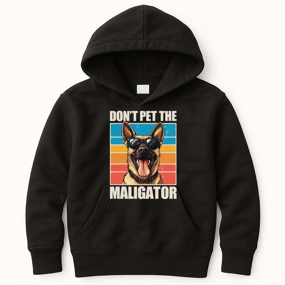 Malinois Maligator Belgian Malinois Kids Hoodie