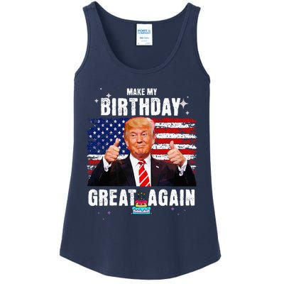 Make My Birthday Great Again Trump Fan Birthday Gift Ladies Essential Tank