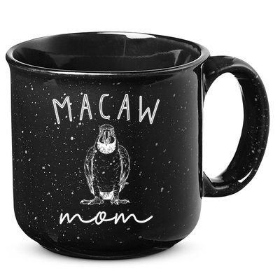 Macaw Mom Blue And Gold Macaw Parrot Bird Mama Funny Gift 15oz Campfire Ceramic Mug