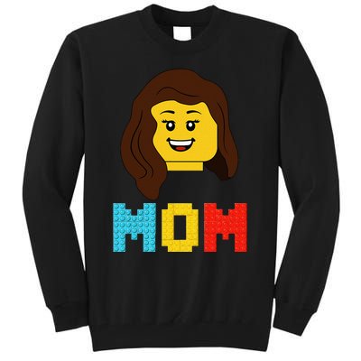 Mom Master Builder Building Bricks Blocks Matching Family Tall Sweatshirt