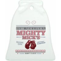 Mighty MickS Boxing Gym 1923 Ceramic Bell Ornament