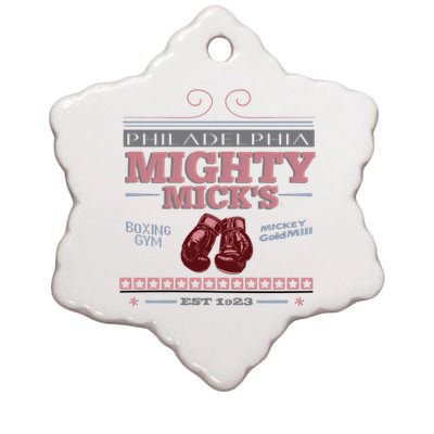 Mighty MickS Boxing Gym 1923 Ceramic Star Ornament