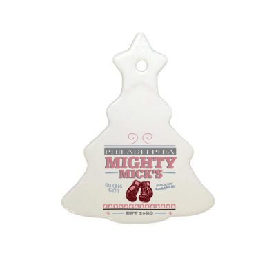 Mighty MickS Boxing Gym 1923 Ceramic Tree Ornament