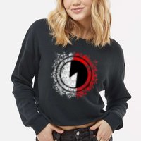 MEGA MAN BATTLE NETWORK Navimark (ProtoMan) Cropped Pullover Crew