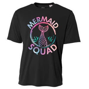 Magical Mermaid Birthday Party Squad Matching Family Cooling Performance Crew T-Shirt