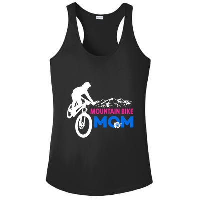 Mom Mountain Bike Gift Ladies PosiCharge Competitor Racerback Tank