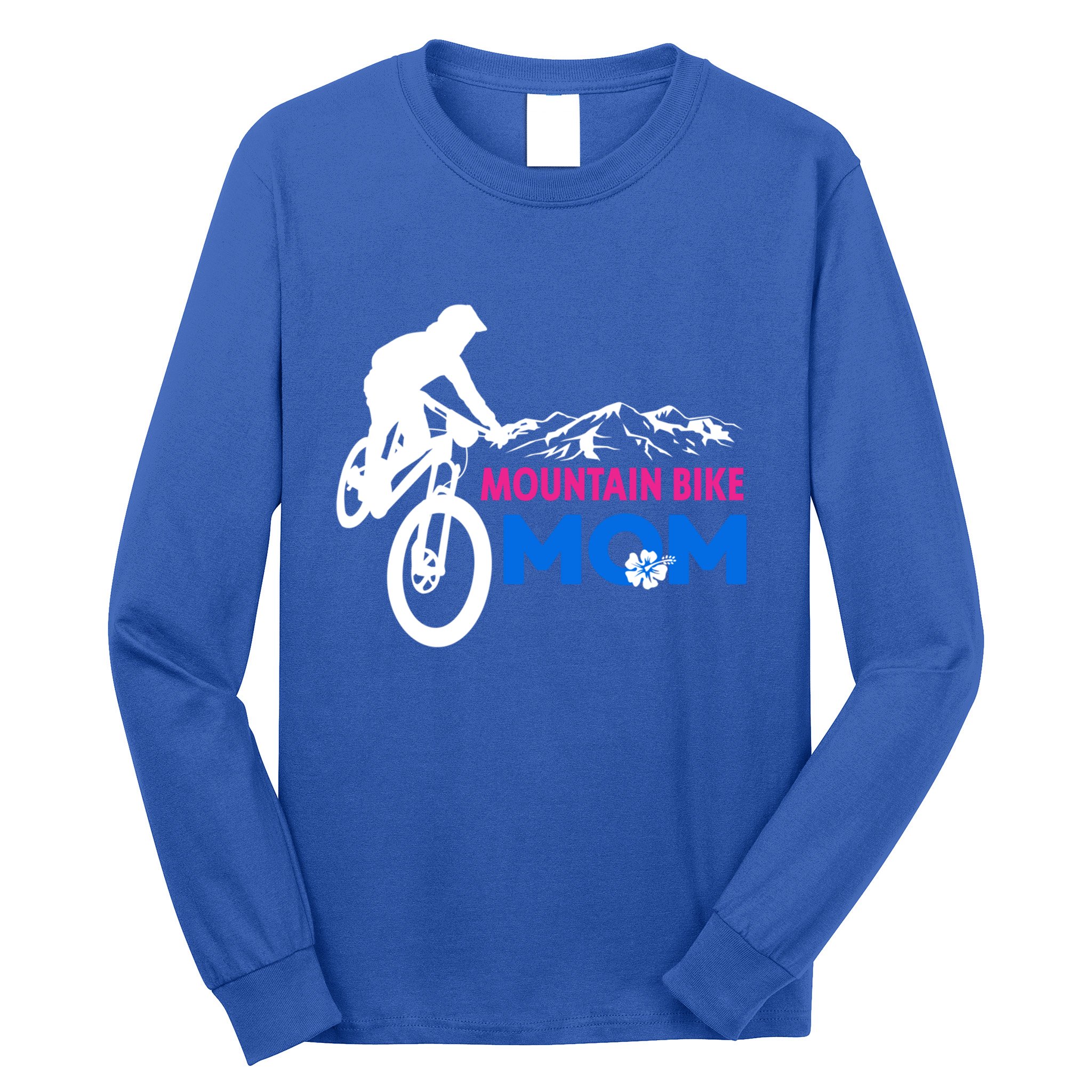 Mom Mountain Bike Gift Long Sleeve Shirt