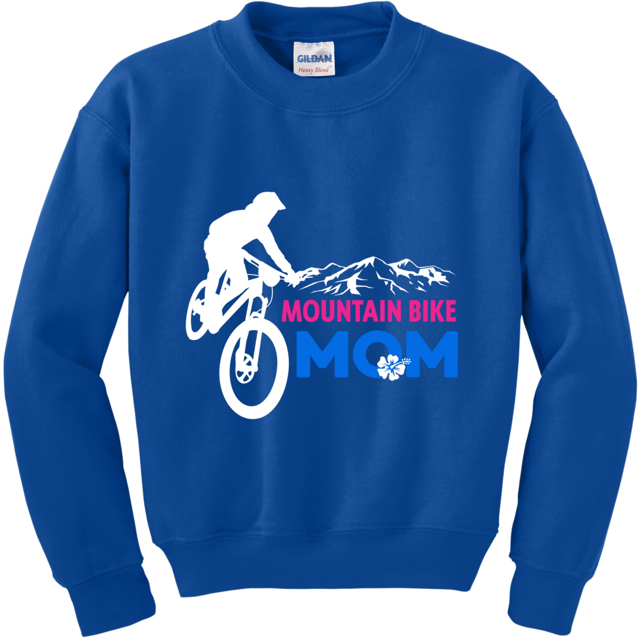 Mom Mountain Bike Gift Kids Sweatshirt