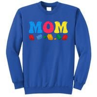 Mom Master Builder Building Bricks Blocks Family Set Parents Gift Sweatshirt