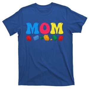 Mom Master Builder Building Bricks Blocks Family Set Parents Gift T-Shirt