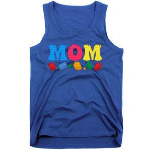 Mom Master Builder Building Bricks Blocks Family Set Parents Gift Tank Top