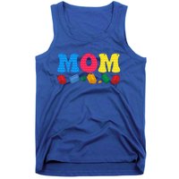 Mom Master Builder Building Bricks Blocks Family Set Parents Gift Tank Top