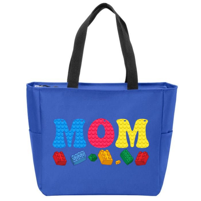 Mom Master Builder Building Bricks Blocks Family Set Parents Gift Zip Tote Bag