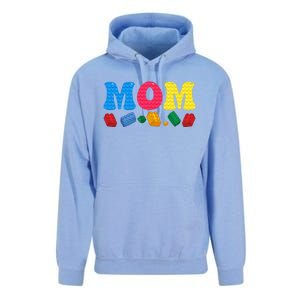 Mom Master Builder Building Bricks Blocks Family Set Parents Gift Unisex Surf Hoodie