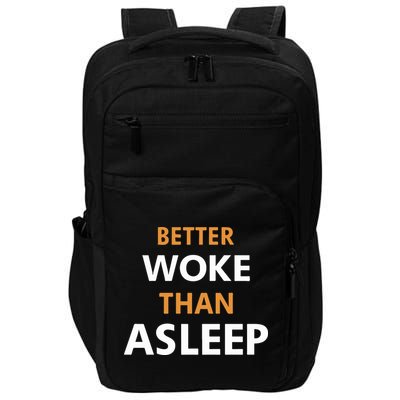 Mahogany Mommies Better Woke Than Asleep Impact Tech Backpack