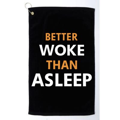 Mahogany Mommies Better Woke Than Asleep Golf Towel