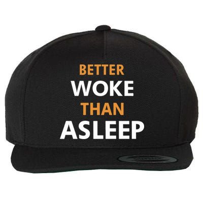 Mahogany Mommies Better Woke Than Asleep Wool Snapback Cap