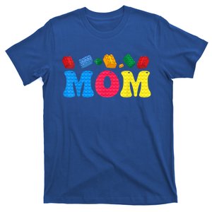 Mom Master Builder Building Bricks Blocks Family Set Parents Gift T-Shirt