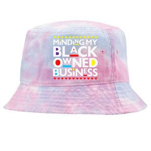 Minding My Black Owned Business African History Month Pride Tie-Dyed Bucket Hat