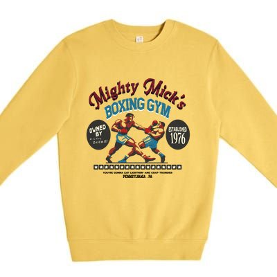 Mighty Micks Boxing Gym 1976 Premium Crewneck Sweatshirt