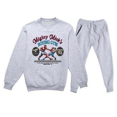 Mighty Micks Boxing Gym 1976 Premium Crewneck Sweatsuit Set