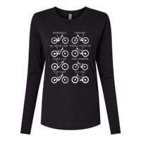 MTB Mountain Bike Biking Enthusiast Biker Bicycling Clothing Womens Cotton Relaxed Long Sleeve T-Shirt