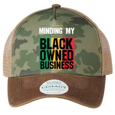 Minding My Black Owned Business Girl Women Gift Entrepreneur Legacy Tie Dye Trucker Hat