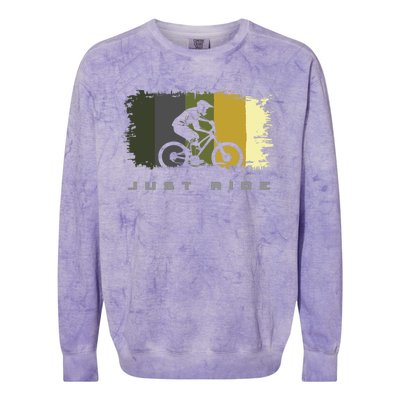 MTB Mountain Bike Colorblast Crewneck Sweatshirt