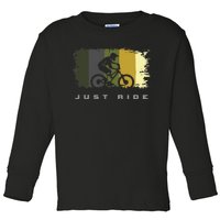 MTB Mountain Bike Toddler Long Sleeve Shirt