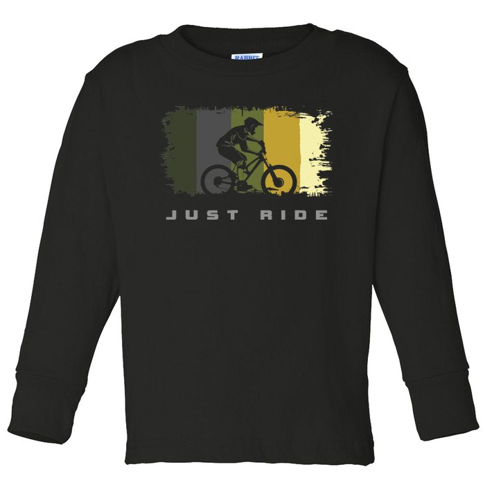 MTB Mountain Bike Toddler Long Sleeve Shirt