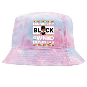 Minding My Black Owned Business Tie-Dyed Bucket Hat