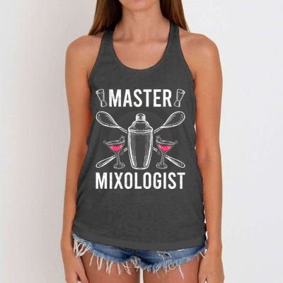 Master Mixologist Bartending Bartender Gift Women's Knotted Racerback Tank