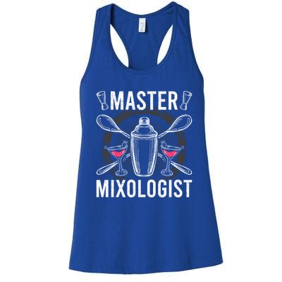 Master Mixologist Bartending Bartender Gift Women's Racerback Tank