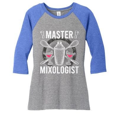 Master Mixologist Bartending Bartender Gift Women's Tri-Blend 3/4-Sleeve Raglan Shirt