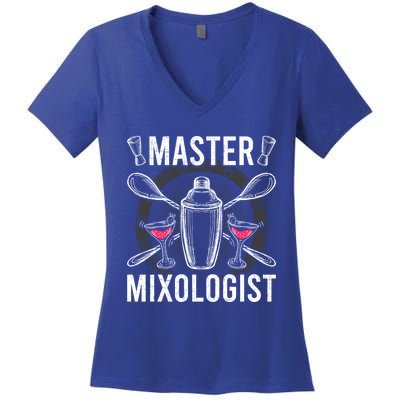 Master Mixologist Bartending Bartender Gift Women's V-Neck T-Shirt