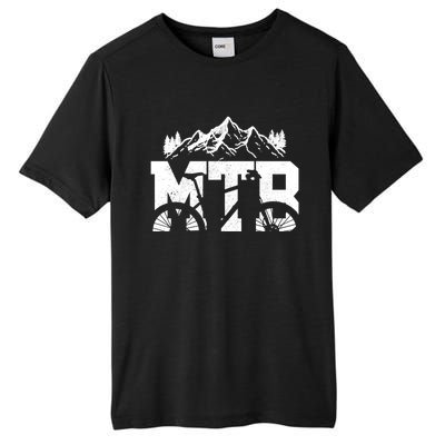 Mtb Mountain Bike Bicycle Mountain Biking Biker Gift Tall Fusion ChromaSoft Performance T-Shirt