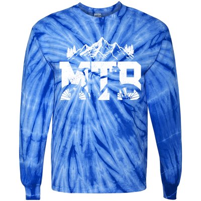 Mtb Mountain Bike Bicycle Mountain Biking Biker Gift Tie-Dye Long Sleeve Shirt