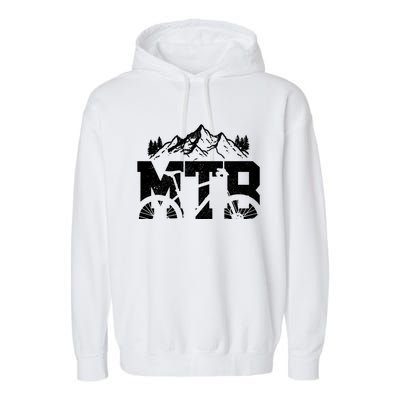 Mtb Mountain Bike Bicycle Mountain Biking Biker Gift Garment-Dyed Fleece Hoodie